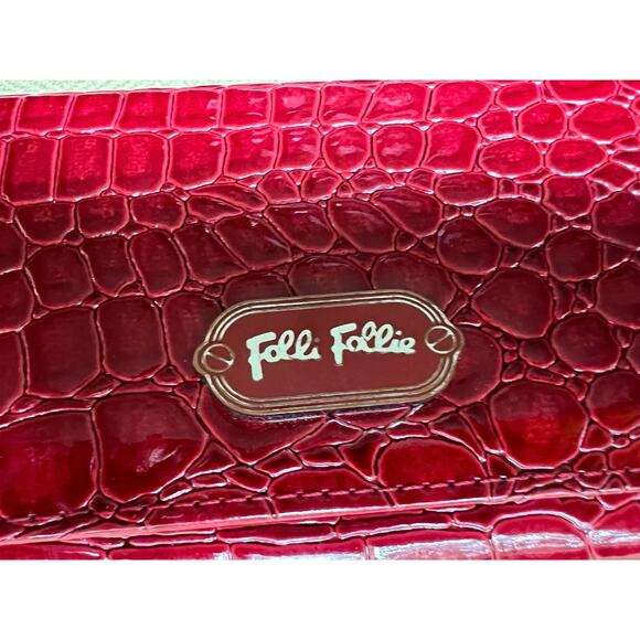 FOLLI FOLLIE red, REHAB crocodile-embossed wallet - Picture 2 of 14
